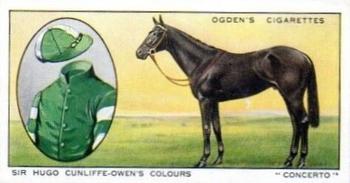 1934 Ogden's Prominent Racehorses of 1933 #7 Concerto Front
